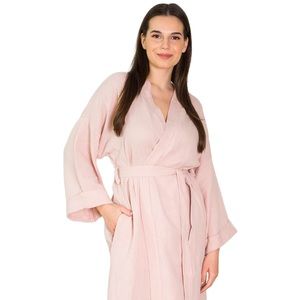 Muslin Cotton Women Summer Kimono Robe Beach Cover